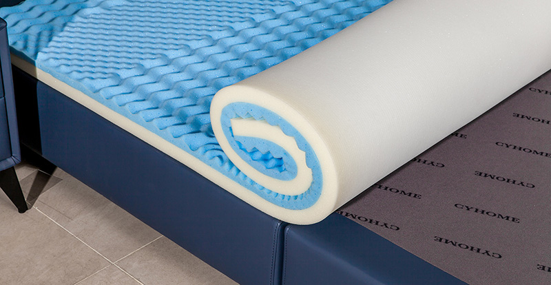 Gel Memory Foam-NJ40 Blau Komprimierbare und rollbare Tasche